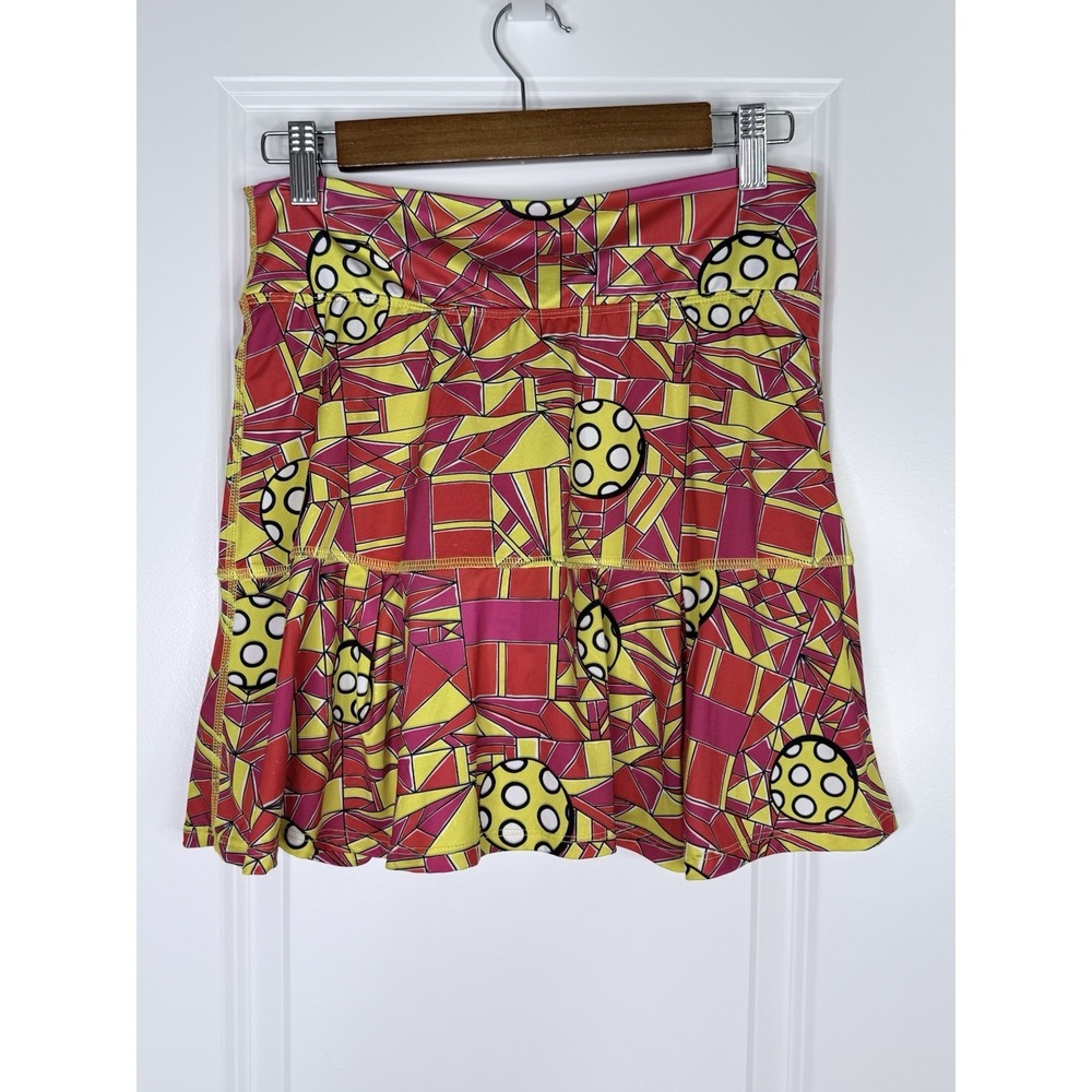 Pickleball Bella lot of 2 Graffiti &‎ Angle Shot Skirt Sz 2 Women's Aline Skort - Picture 8 of 9